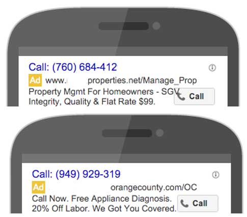 Google Call Only Ads Aar Kay Ad